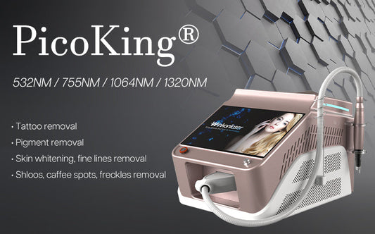 Before-and-after results of PicoKing™ tattoo and pigment removal treatments.